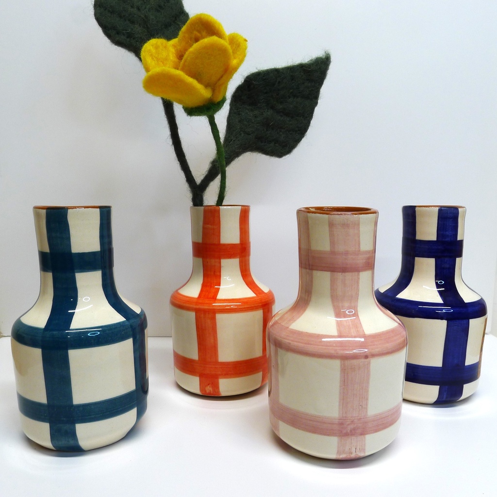 Casa Cubista | Mini vase en céramique - Grid