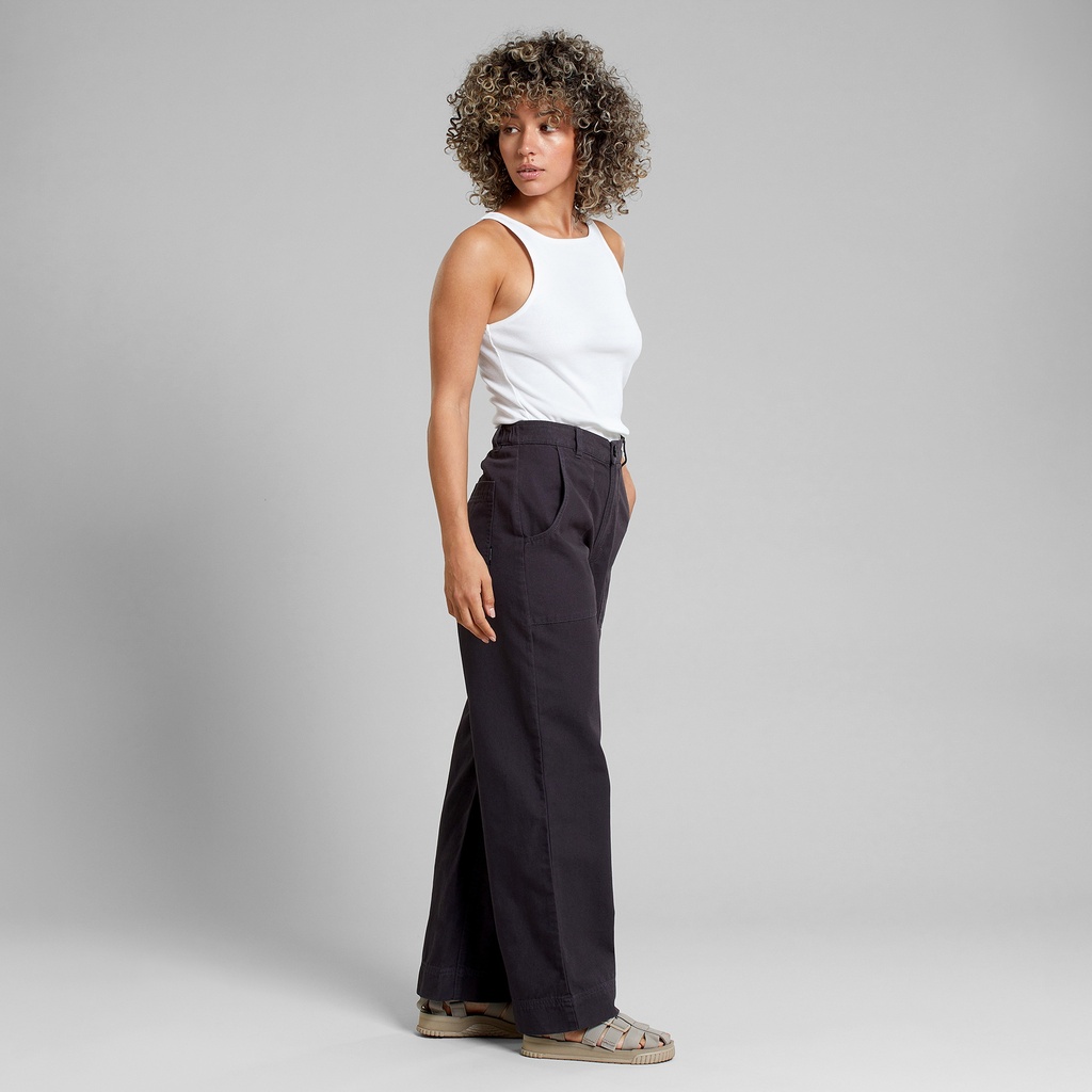 DEDICATED | Pantalon Workwear Vara Canvas - Phantom Black