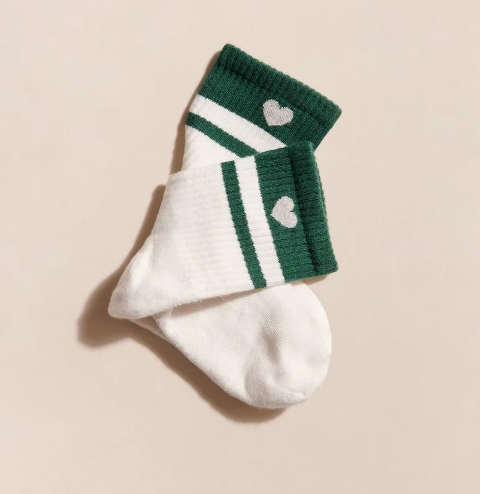 [EMO-Les chaussettes Coeur - vert 41/46] EMOI-EMOI | Les chaussettes Coeur 42/46 - Vert