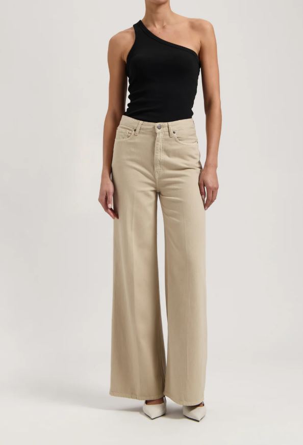 MUD JEANS || Jean Sara High Loose Flow – Sable – Femme