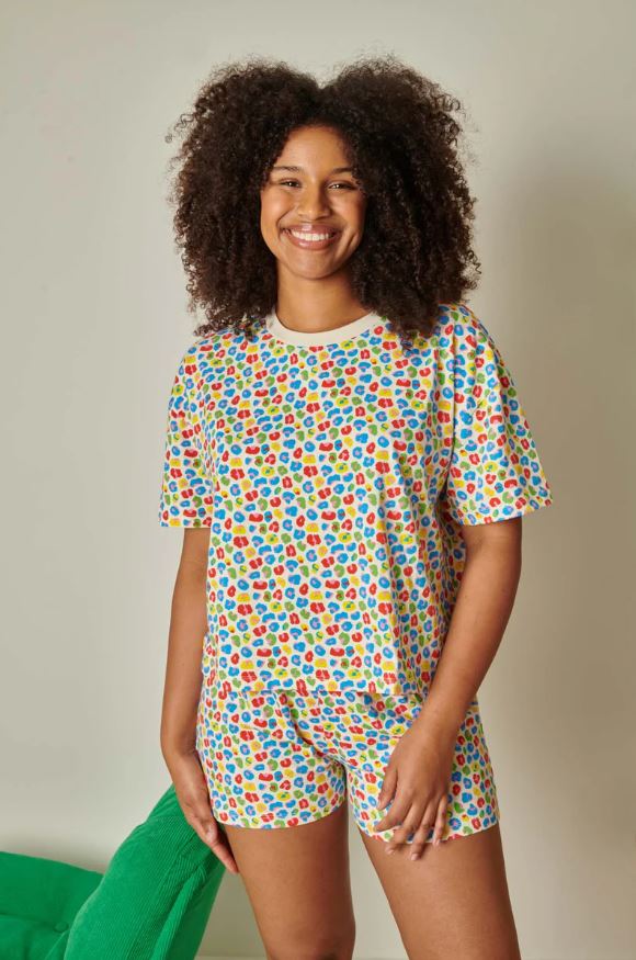 WE ARE JOLIES | Pyjama court en coton biologique - Leopardo