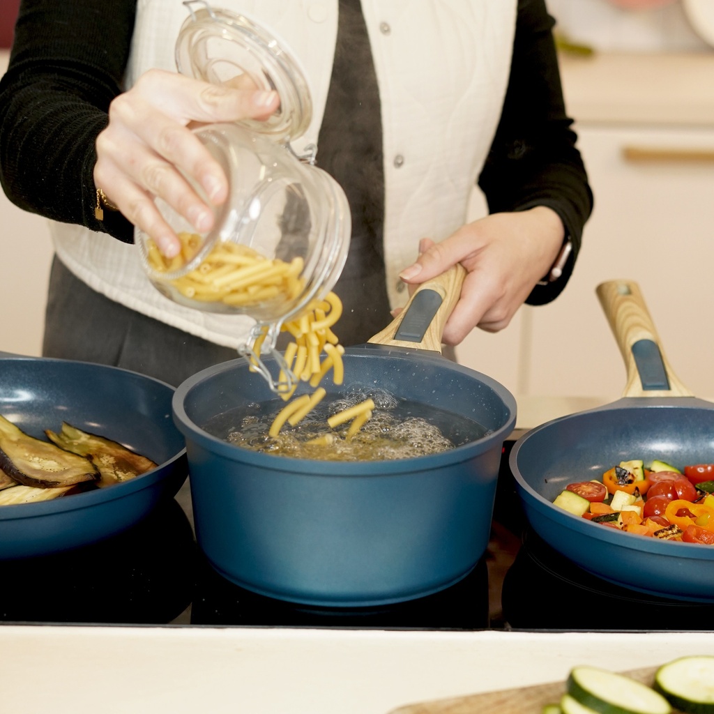 [COO-MJAS20BC] Cookut | Casserole poignée amovible 20 cm - Myrtille