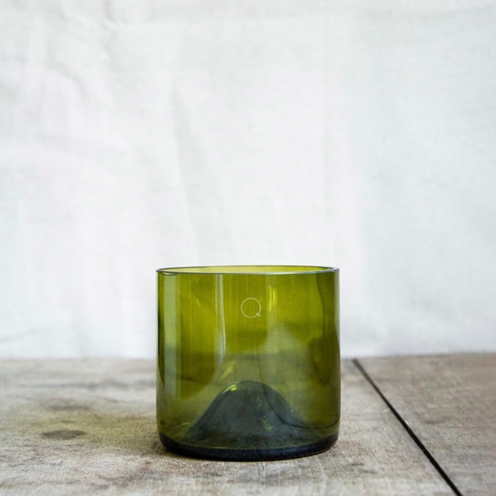 [QDB-3770008629011] Q de bouteilles | Coffret de 4 Verres short Drink - FEUILLE MORTE