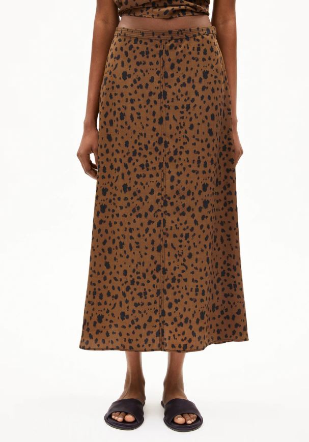 ARMEDANGELS | Jupe WOLAARIA LEOPAA - dark camel