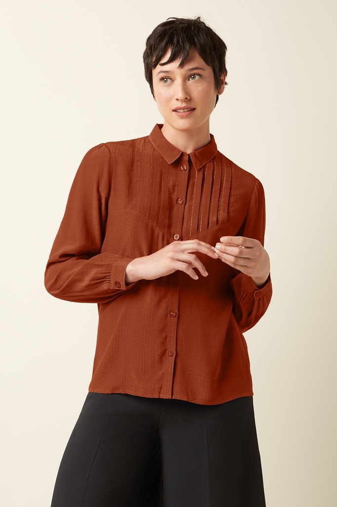 KING LOUIE | Blouse Karen Sista - Spicy Brown