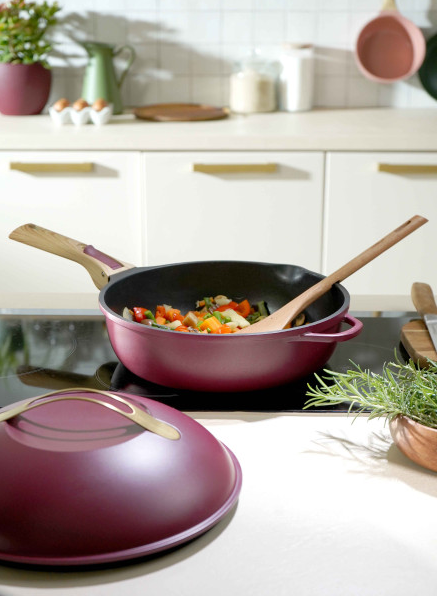 [COO-FAB24RG] Cookut | La fabuleuse poêle 8 en 1 - 24 cm - Rubis 