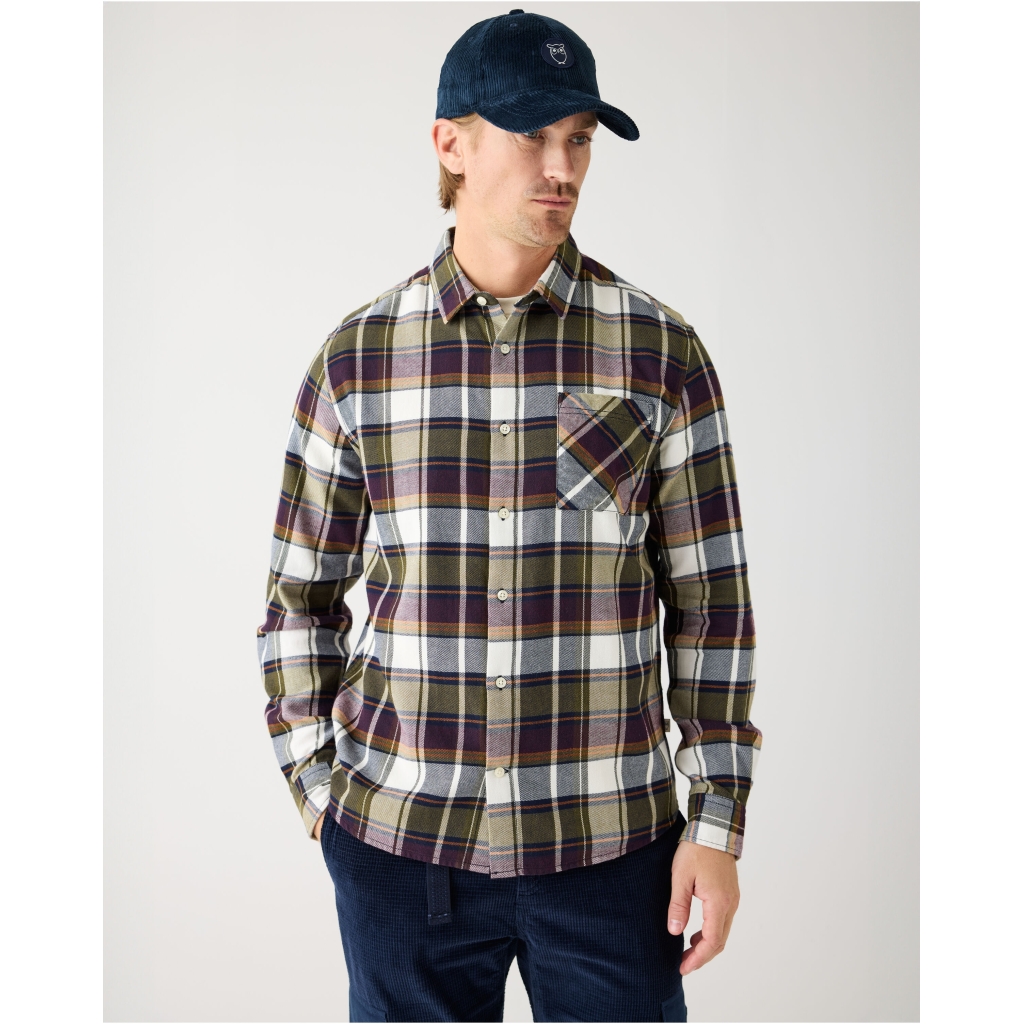[KCA-W25M-4230019-1412-One size] KNOWLEDGE COTTON APPAREL | Casquette Coton Bio - Night Sky