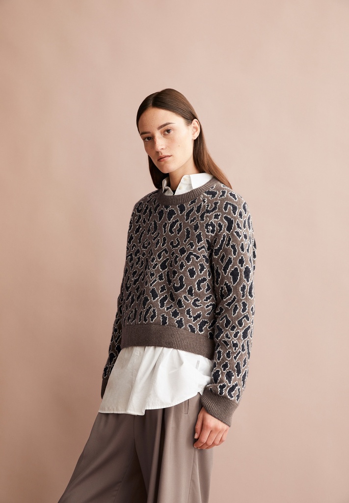 ARMEDANGELS | Pull DILIRIAA LEOPAA - Walnut Cream 