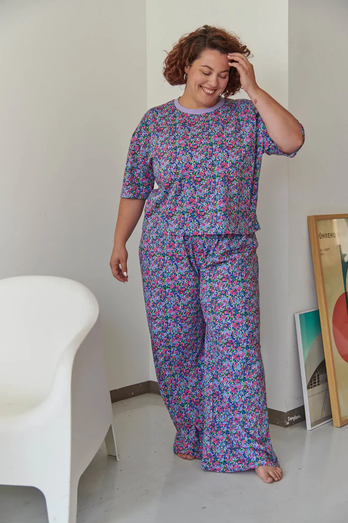 WE ARE JOLIES | Pyjama Long Coton Bio - Confettis violet