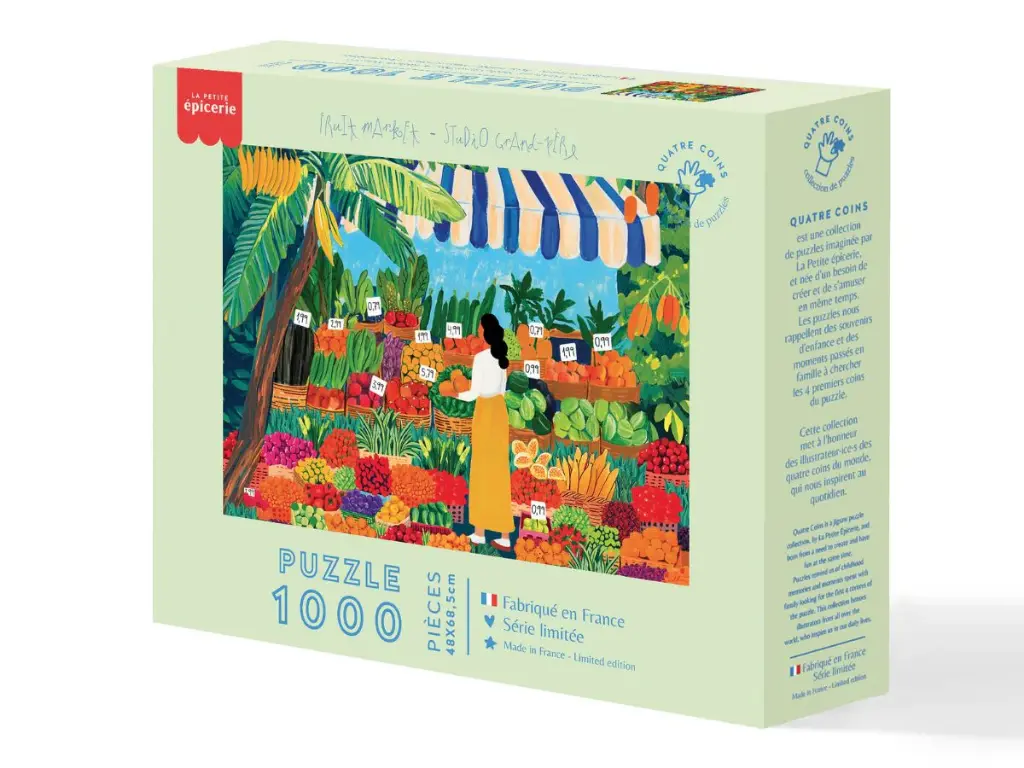 [LPE-340014] LA PETITE ÉPICERIE || Puzzle Fruit Market Par Studio Grand-Père – 1000 Pièces 
