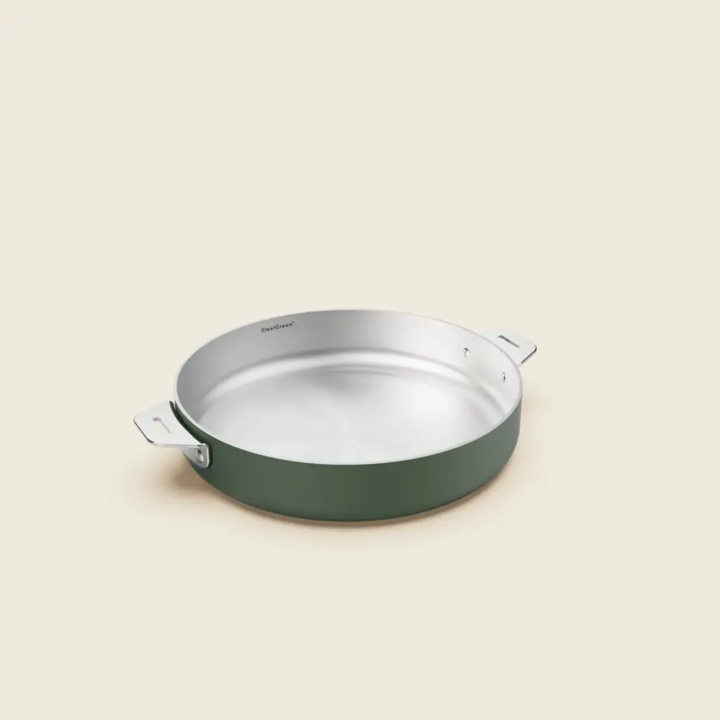 [COO-MERAP24VE] COOKUT || La Merveilleuse Poêle Inox 24 Cm – Fougère 