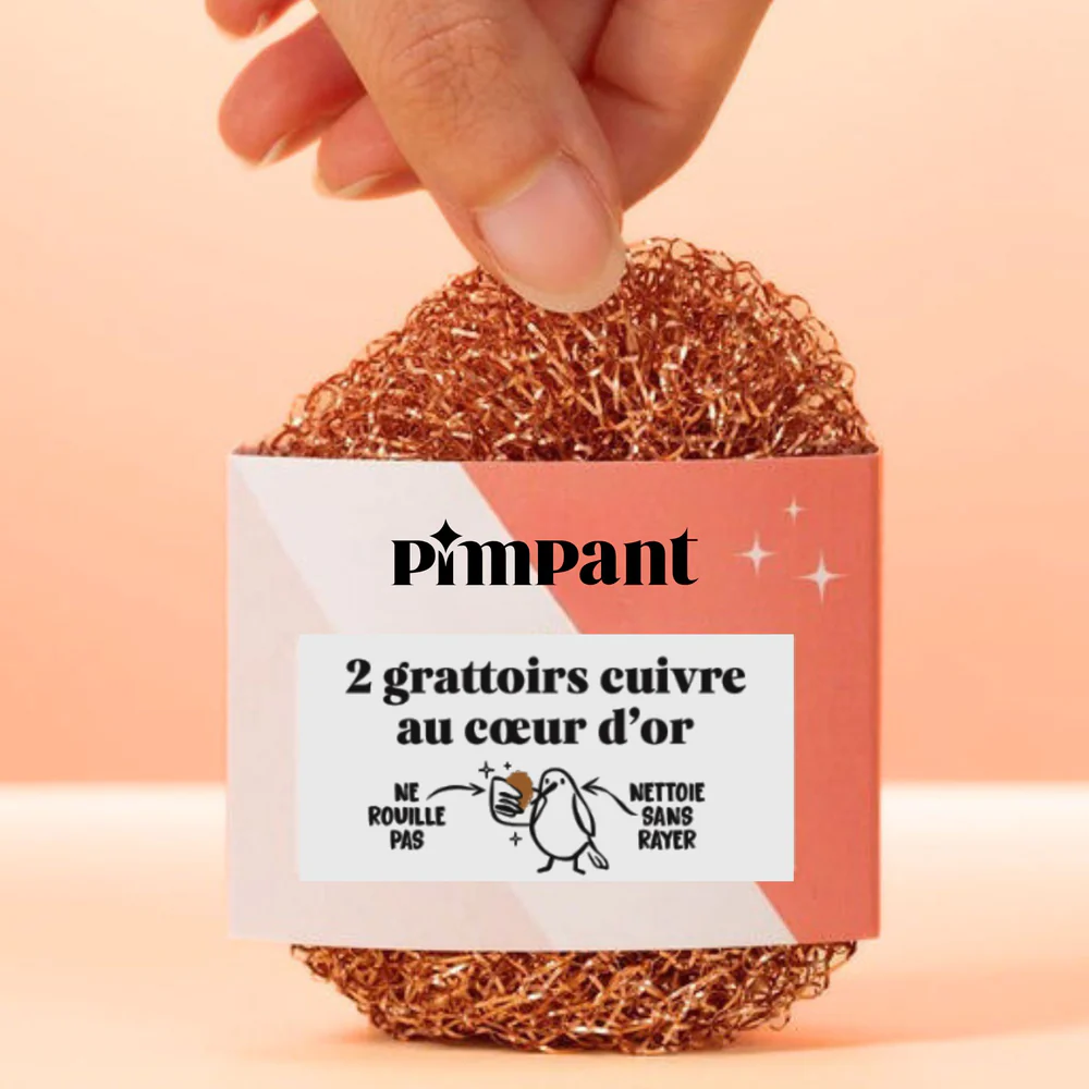 [PIM-C-GRA-104432] PIMPANT || Grattoirs Cuivre – Lot de 2