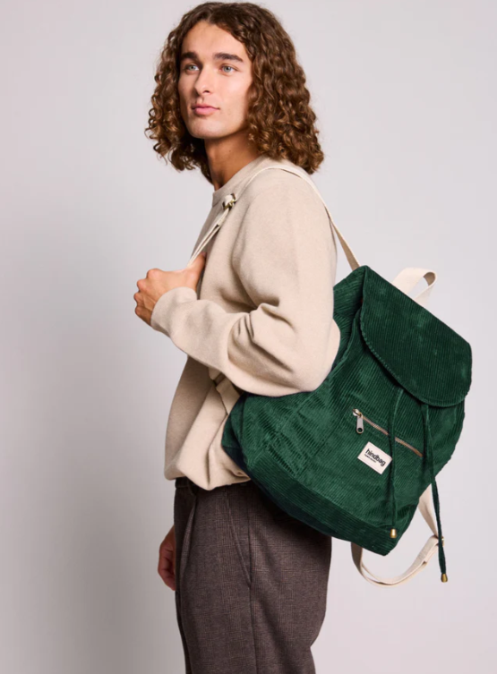 [HIN-ELIOT_VEL_VF] HindBag | Sac à dos Eliot - Velours Sapin 