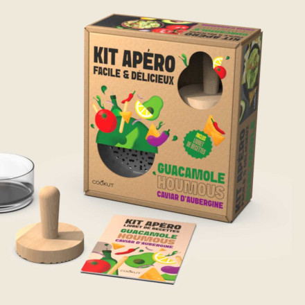 [COO-FGFGCAD-0325] Cookut | Kit Apéro - Guacamole, Houmous, Caviar d'Aubergine 