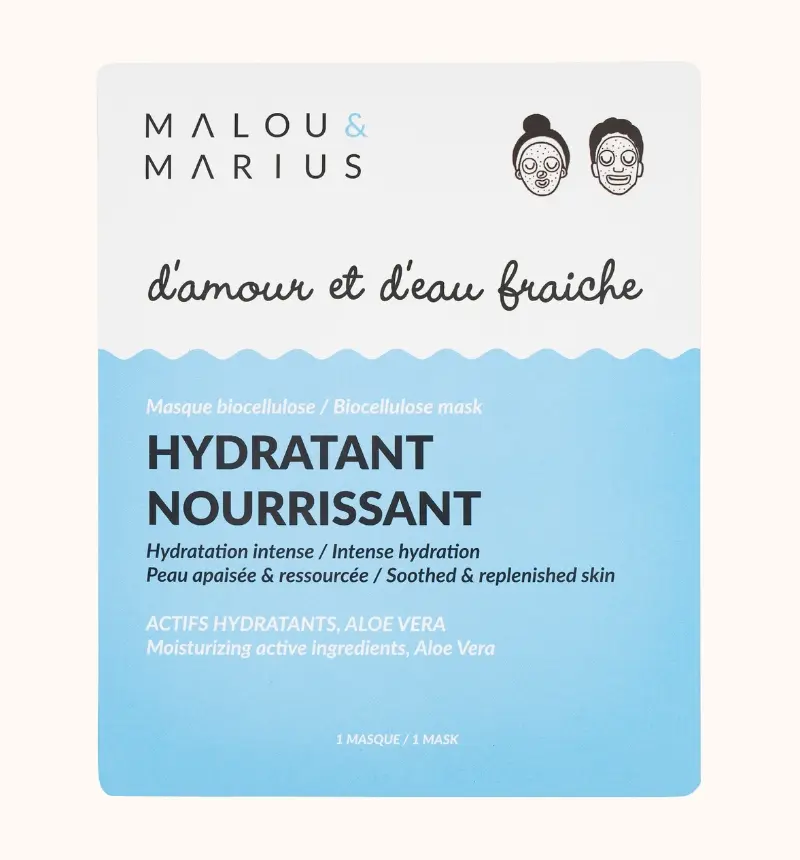 [MEM-3701250301288] MALOU & MARIUS || Masque D’Amour et d’Eau Fraîche – Hydratant & Nourrissant 