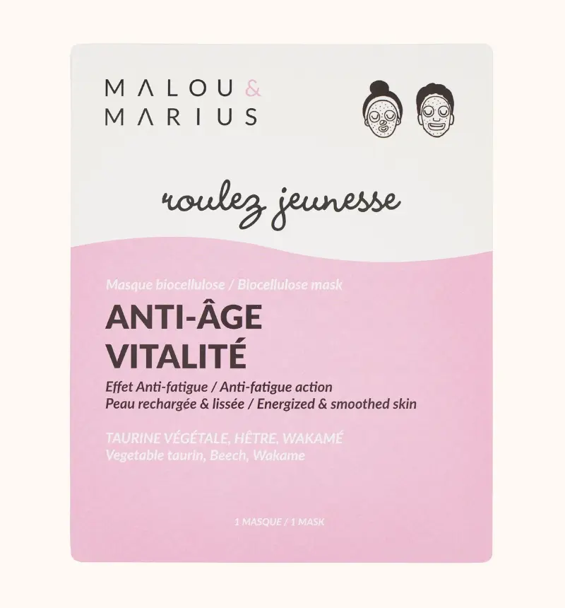 [MEM-3701250301301] MALOU & MARIUS || Masque Roulez Jeunesse – Anti-âge & Vitalité