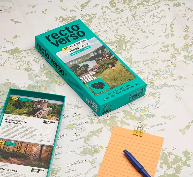 [LOT-Recto Verso Rando Ile de France] LES OTHERS - Carte 100 Randonnées Recto Verso Rando Ile-de-France
