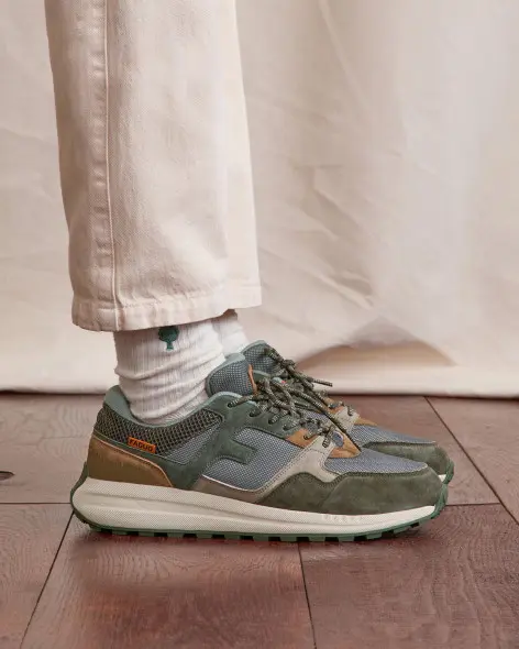 FAGUO || Baskets Running Limwood – Kaki Camel