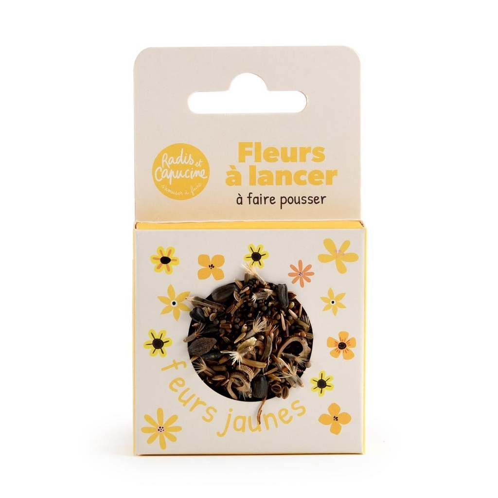 [RDC-PF143426] Radis et Capucine || Fleurs à lancer - Fleurs jaunes