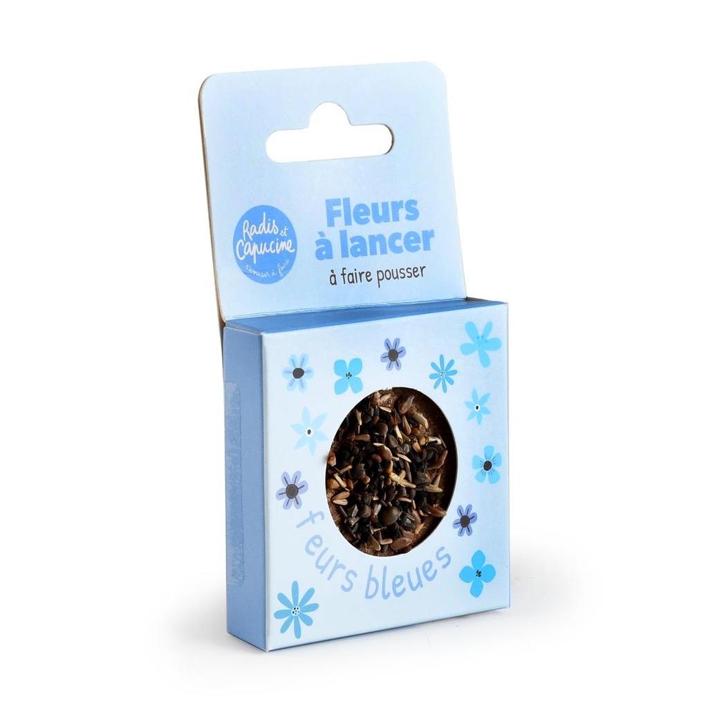 [RDC-PF143427] Radis et Capucine || Fleurs à lancer – Fleurs bleues