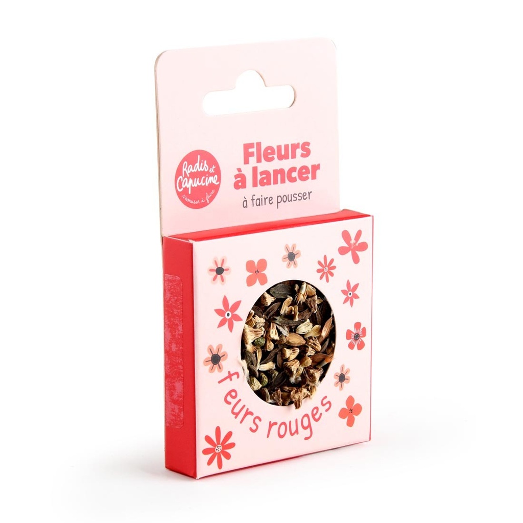 [RDC-PF143428] Radis et Capucine || Fleurs à lancer - Fleurs rouges