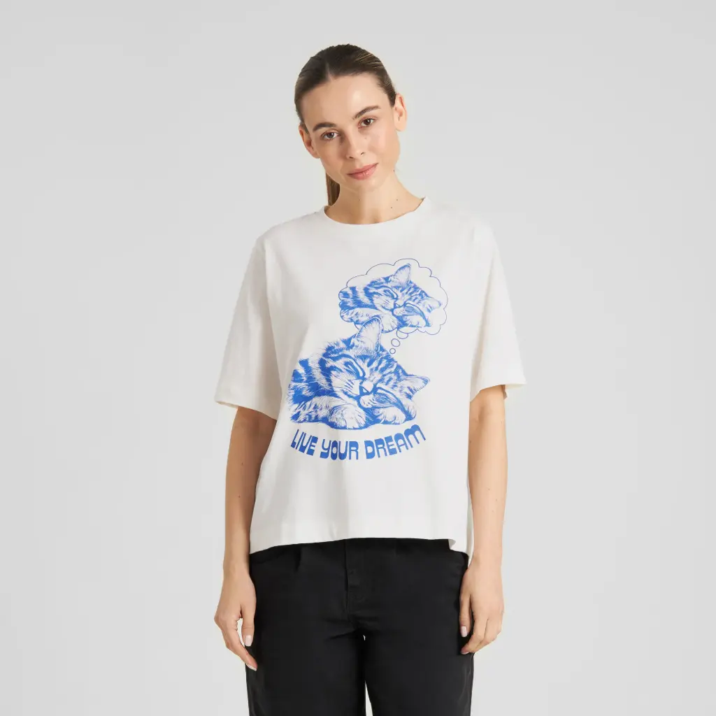 DEDICATED || Tee-shirt Vadstena Live Your Dream – Off-White