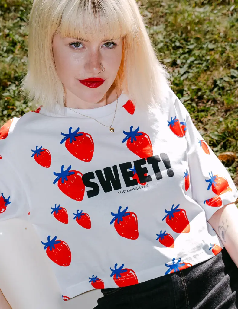 MADEMOISELLE YEYE || Tee-Shirt Perfect Story Crop – White