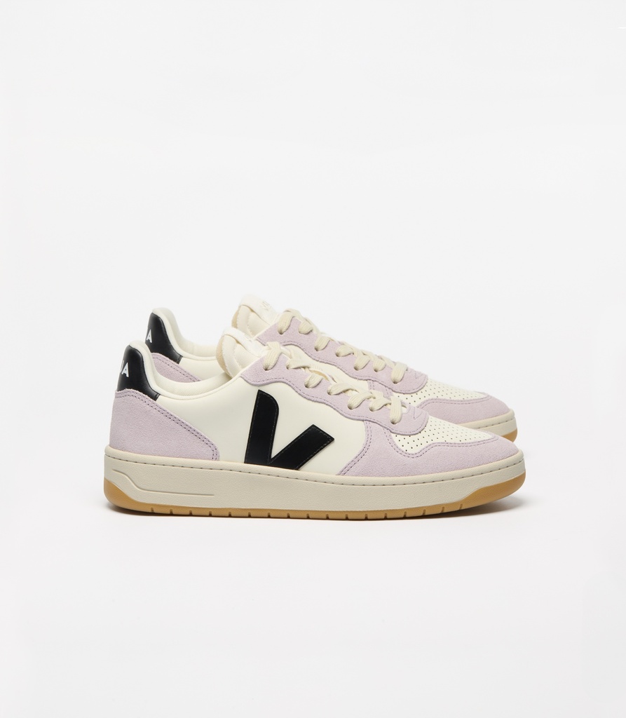 VEJA || Basket V-10 Prime – Pure Black Parme