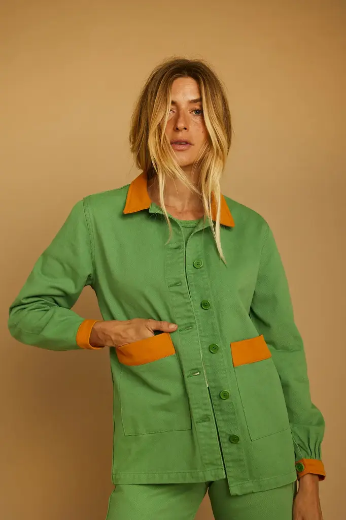 GRAINE || Veste Souffle – Vert Éclatant