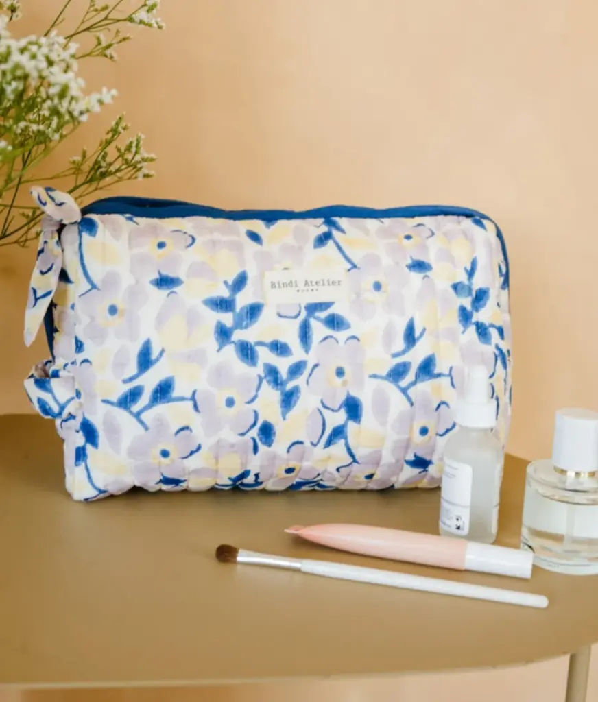 [BIN-TG_AME_BLU] BINDI ATELIER || Trousse Beauté – TG Amelia Bleue 