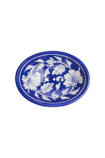 [TRQ-POR877] TRANQUILLO || Porte-savon BLUE POTTERY
