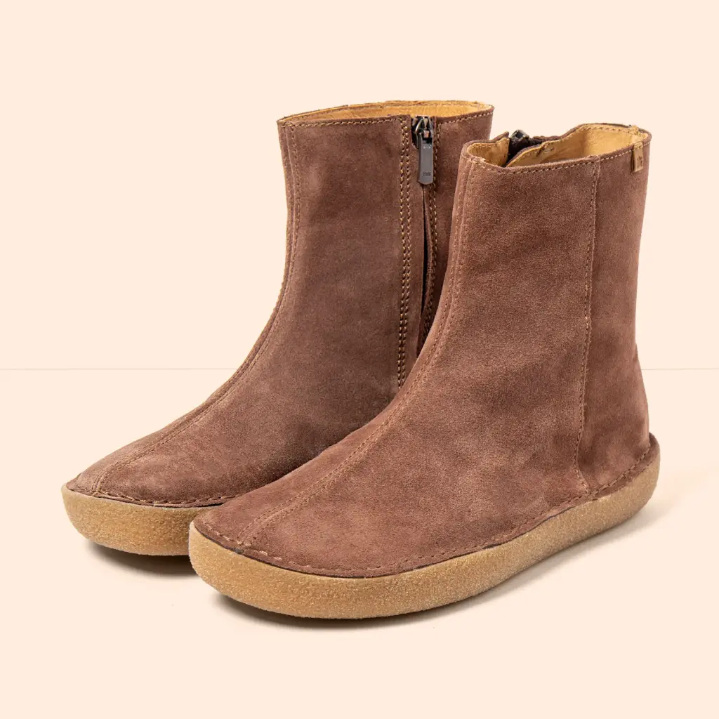 EL NATURALISTA || Bottines N6063 Silk Suede – Chocolate Tami
