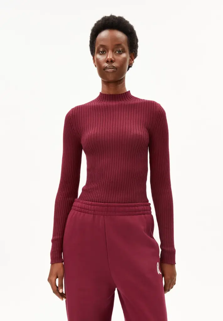 ARMEDANGELS || Pull en maille Alaania – Velvet Red