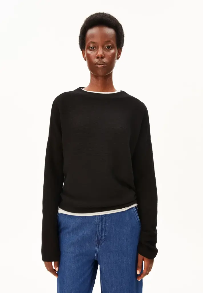 ARMEDANGELS || Pull en maille Merinaa Links Links – Black