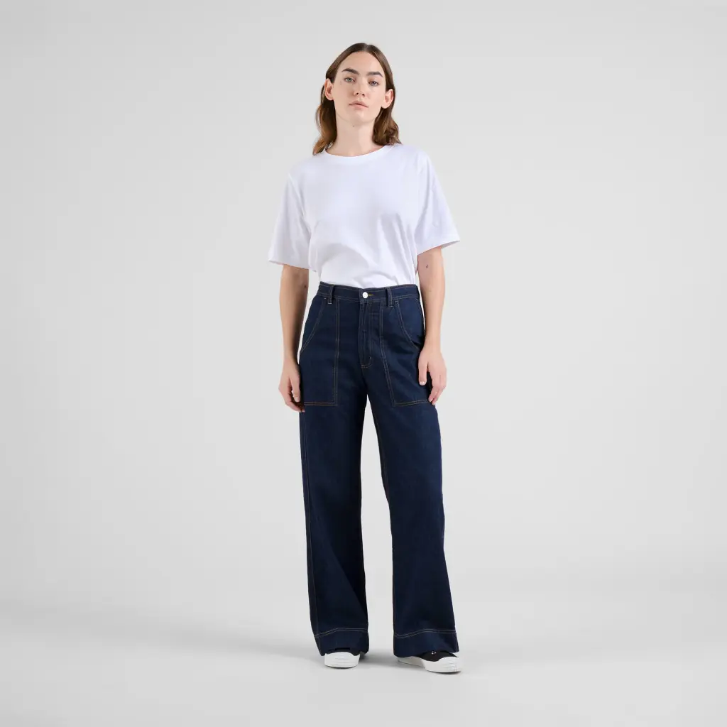 DEDICATED || Pantalon Workwear Vara Denim – Dark Blue