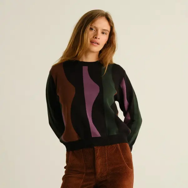 DEDICATED || Pull Arendal Wavy Stripe – Multicolore