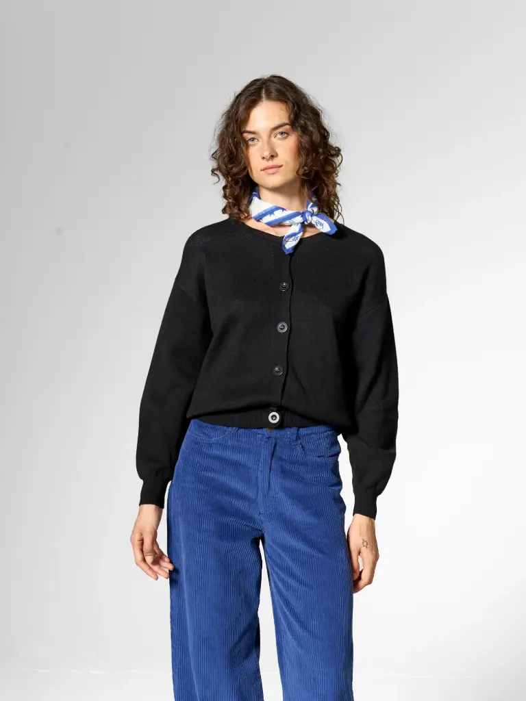 MADEMOISELLE YÉYÉ || Cardigan femme rétro - Mystical Eye Cardigan - Black