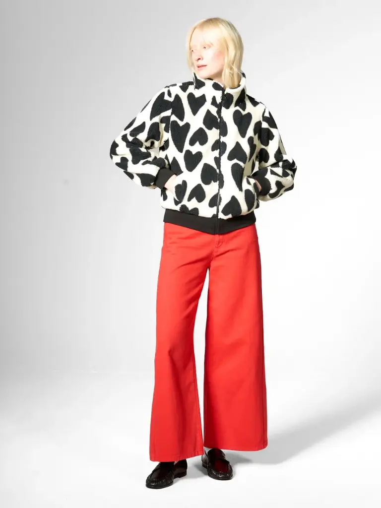 MADEMOISELLE YÉYÉ || Blouson bomber sherpa à motifs - Cuddle Cat Bomber Jacket - Amore