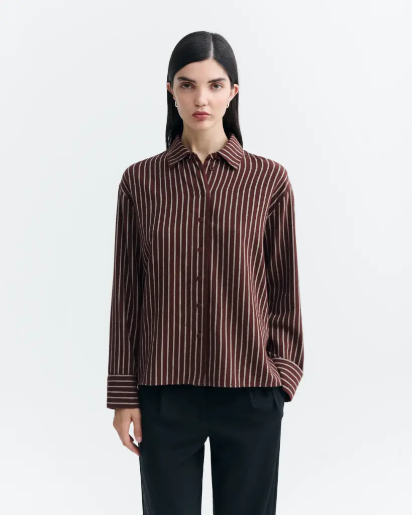 THINKING MU || Blouse Manuela O'Hara Brushed Stripes – Multicolore