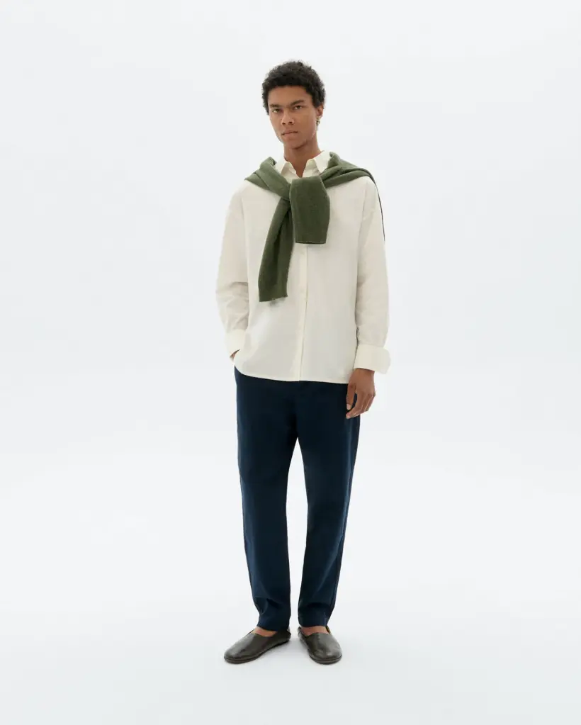 THINKING MU || Pantalon Travel – Bleu marine