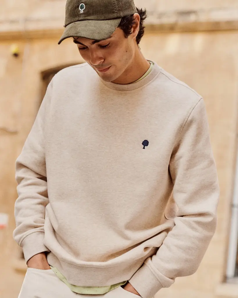 FAGUO || Sweat Donzy – Beige chiné