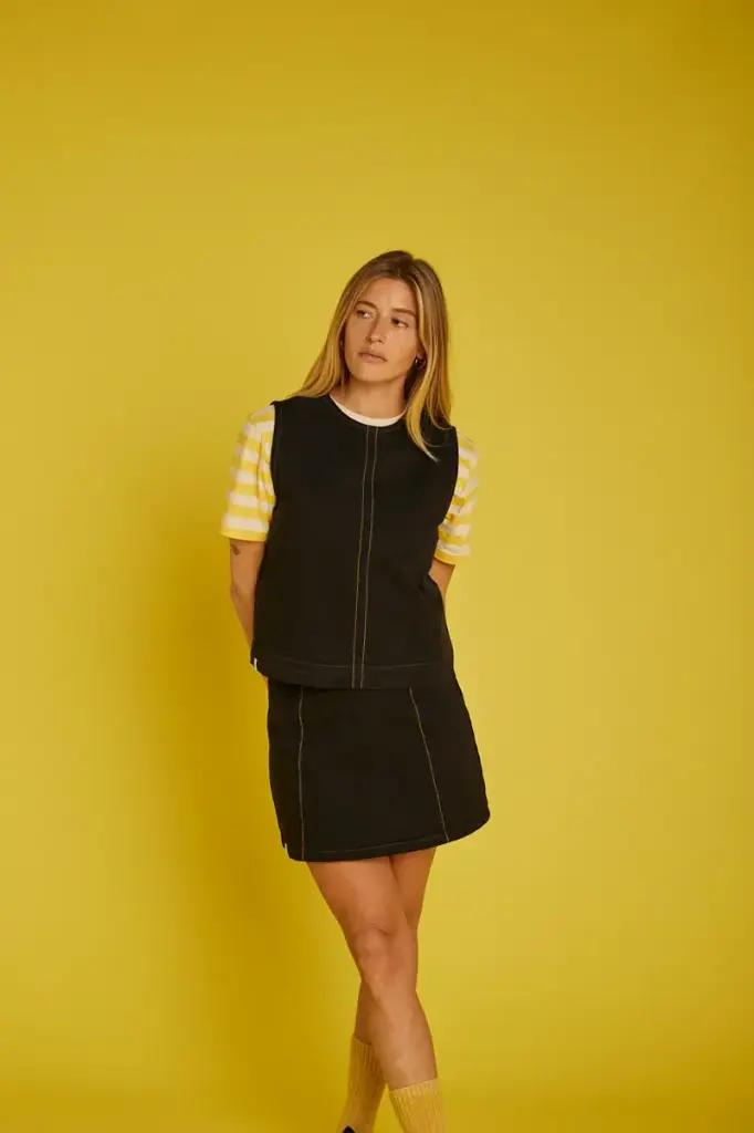 GRAINE || Jupe courte en coton biologique - Labour