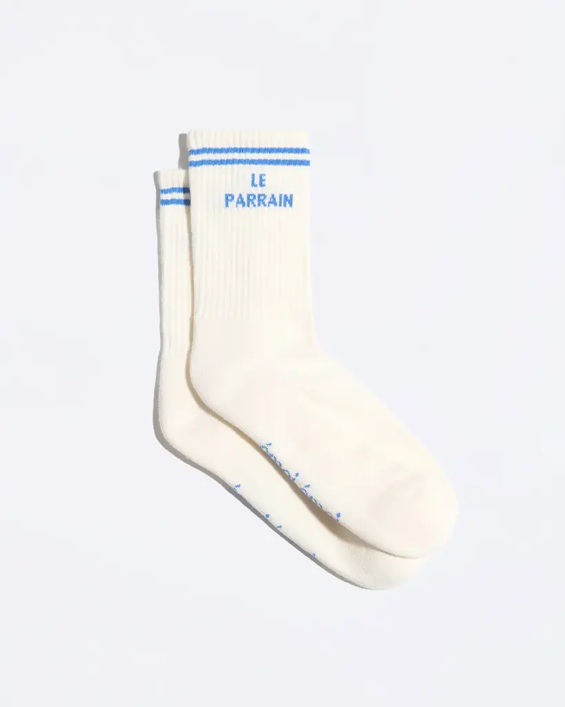[EMO-CHAUSSETTESLEPARRAIN-CREME] EMOI-EMOI || Chaussettes Le Parrain – Crème
