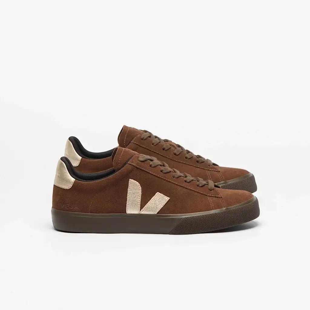 VEJA || Baskets Campo Suede – Walnut Platine Eagle