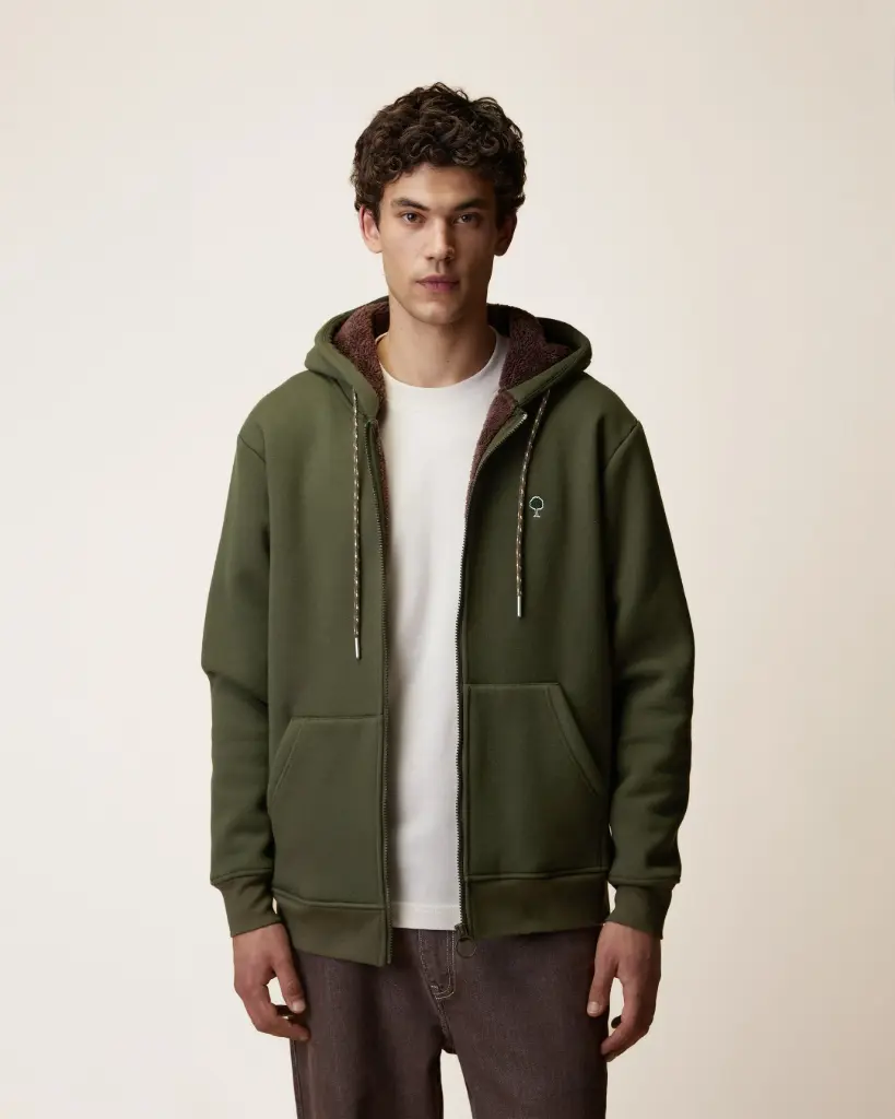 FAGUO || Sweat polaire Meygal – Kaki